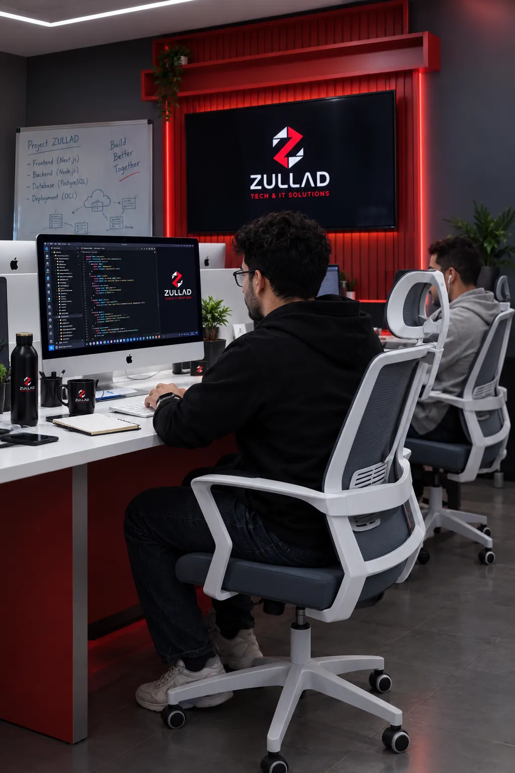 Zullad IT Engineering team collaborating in modern tech environment